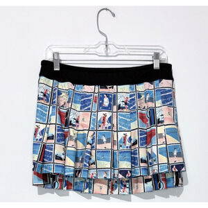Lucky In Love Womens Skort M 8-10 Blue Pink Red Black Breathable Skirt Shorts